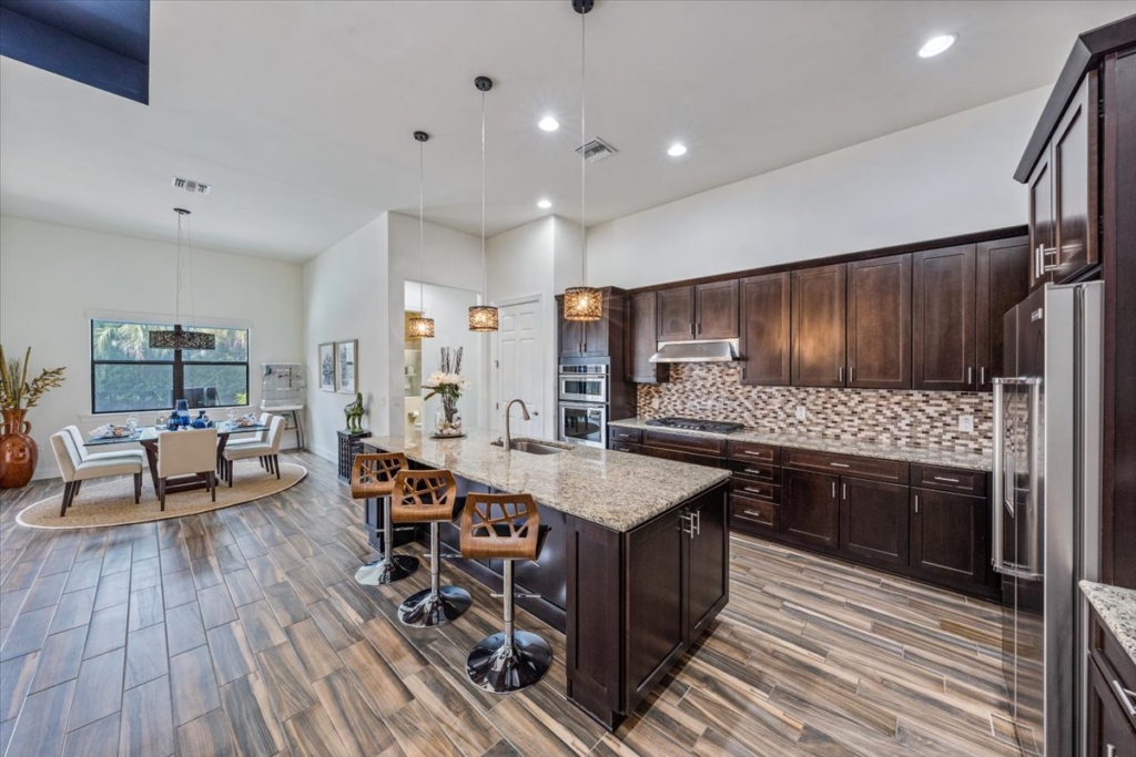 kitchen staging after photo new paint and ligting