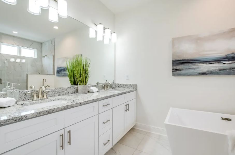 bathroom staging