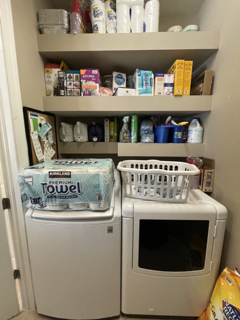 Laundry room before staging