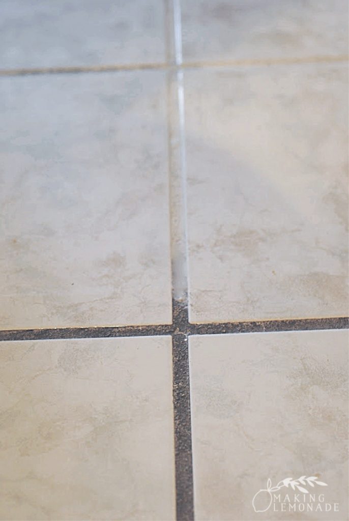 Cleaning and painting grout