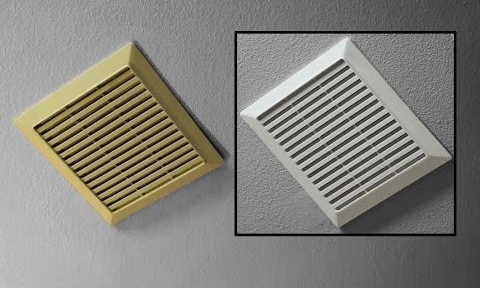 Before and after air vent replacement