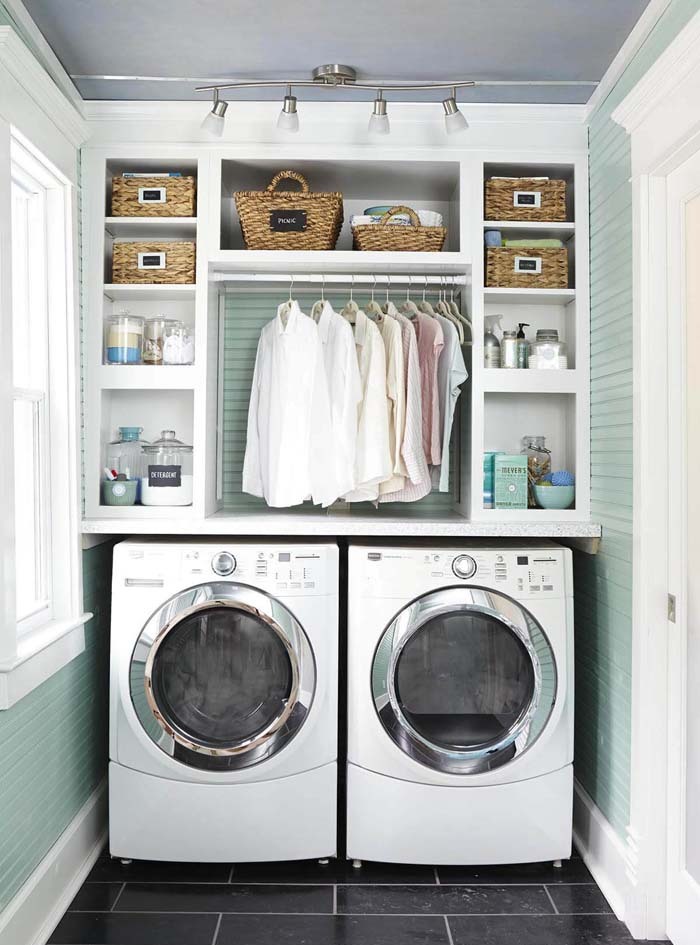 staged laundry room