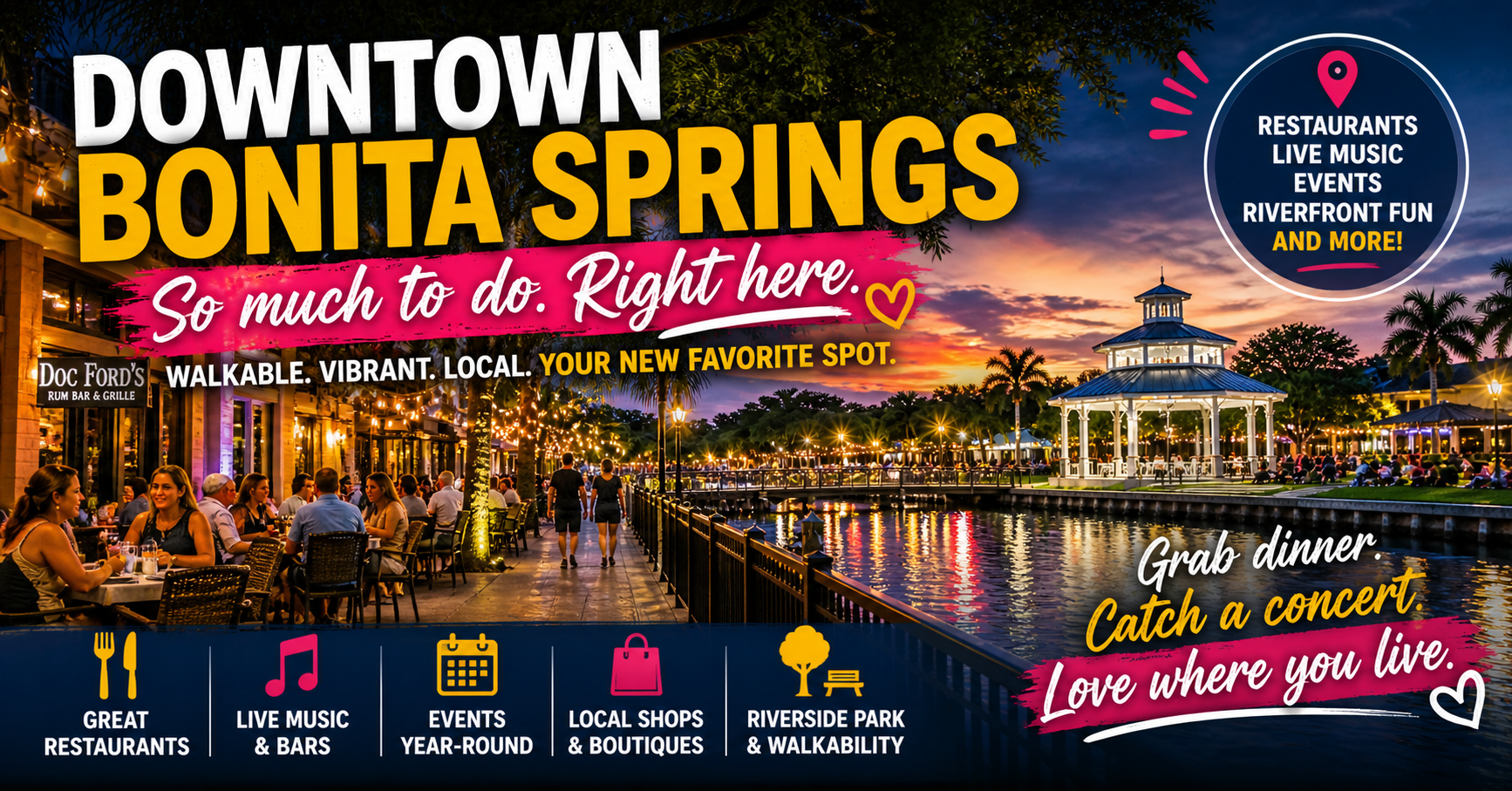 What’s Happening in Downtown Bonita Springs? Explore local attractions, events and neighbo