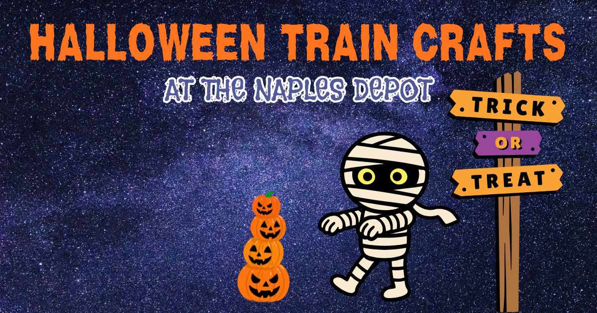 Halloween Train Crafts at the Naples Depot